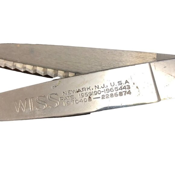 Wiss Vintage Pinking Shears Model C with Original Sleeve and Tag Scissors - Picture 2 of 6
